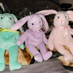 Beanie Baby Hippity, Hoppity and,  Floppity The 3